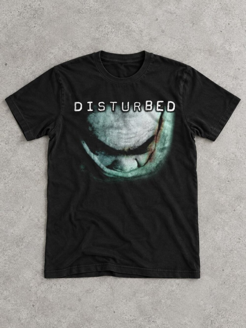 Disturbed Face Graphic Black Gildan T-Shirt